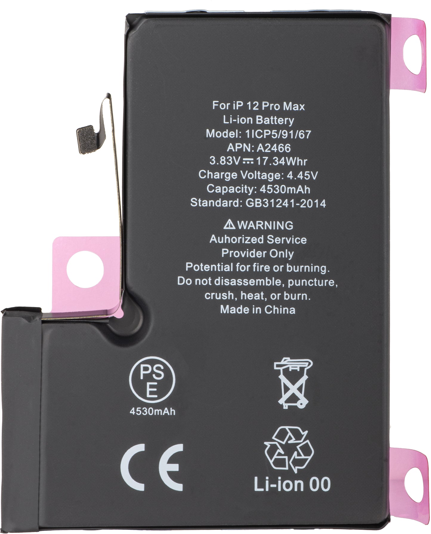 Apple iPhone 12 Pro Max Battery, Diagnostic High Capacity