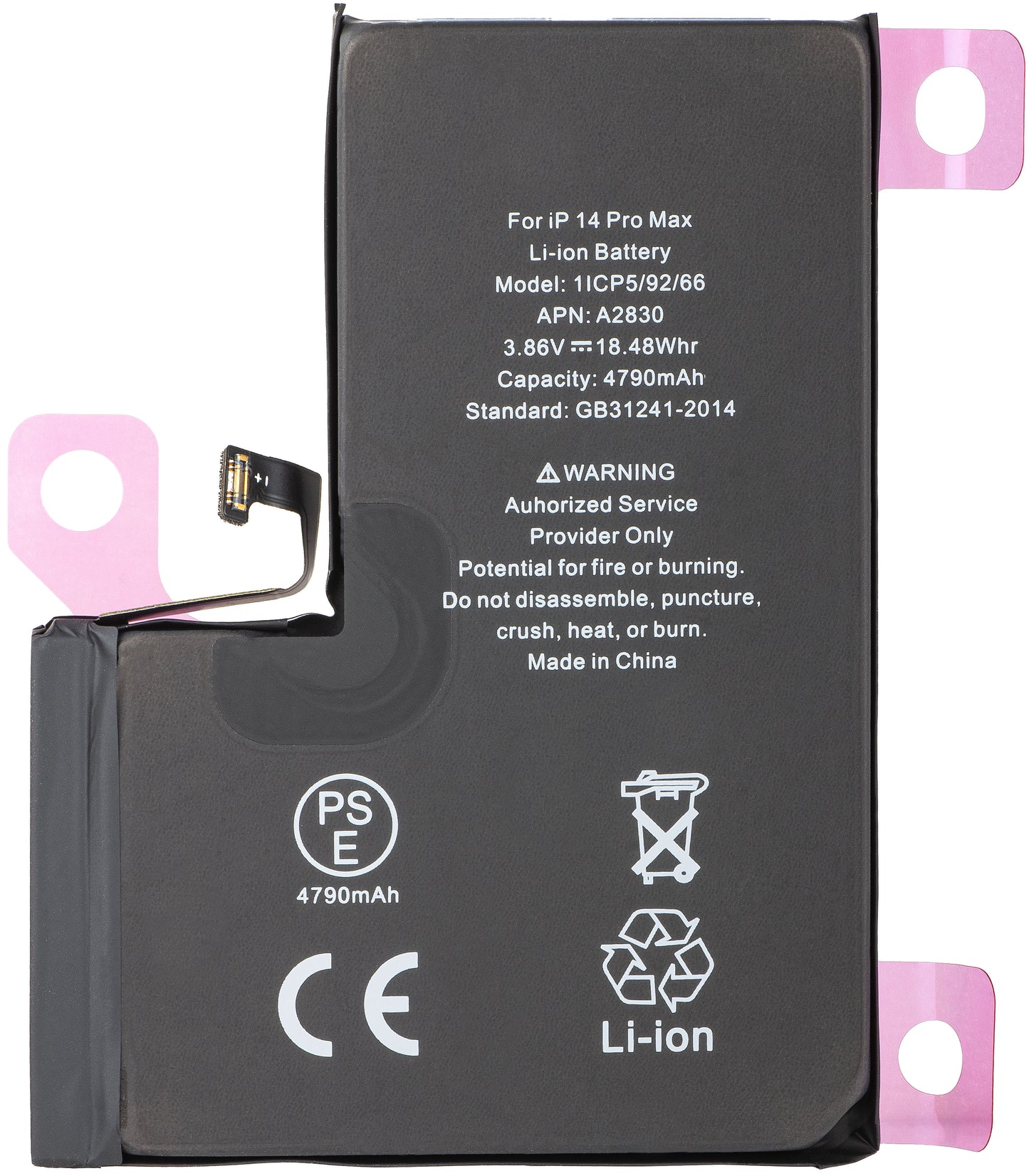 Apple iPhone 14 Pro Max Battery, Diagnostic High Capacity