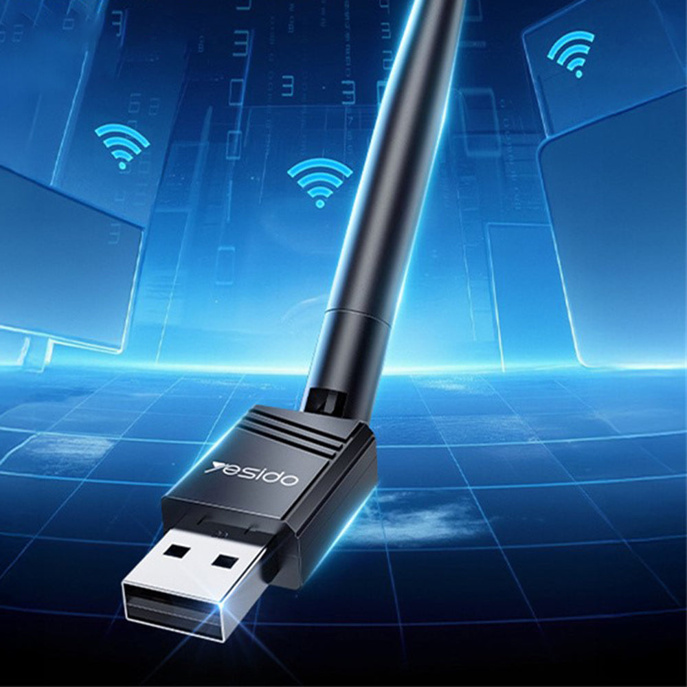 Yesido WP11 Wireless Adapter, 150Mbps, Black