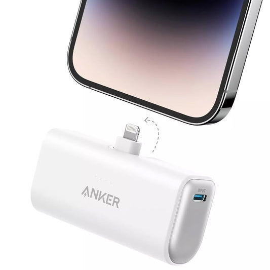 Anker Nano External Battery, 5000mAh, 12W, 1 x Lightning, White A1645G21