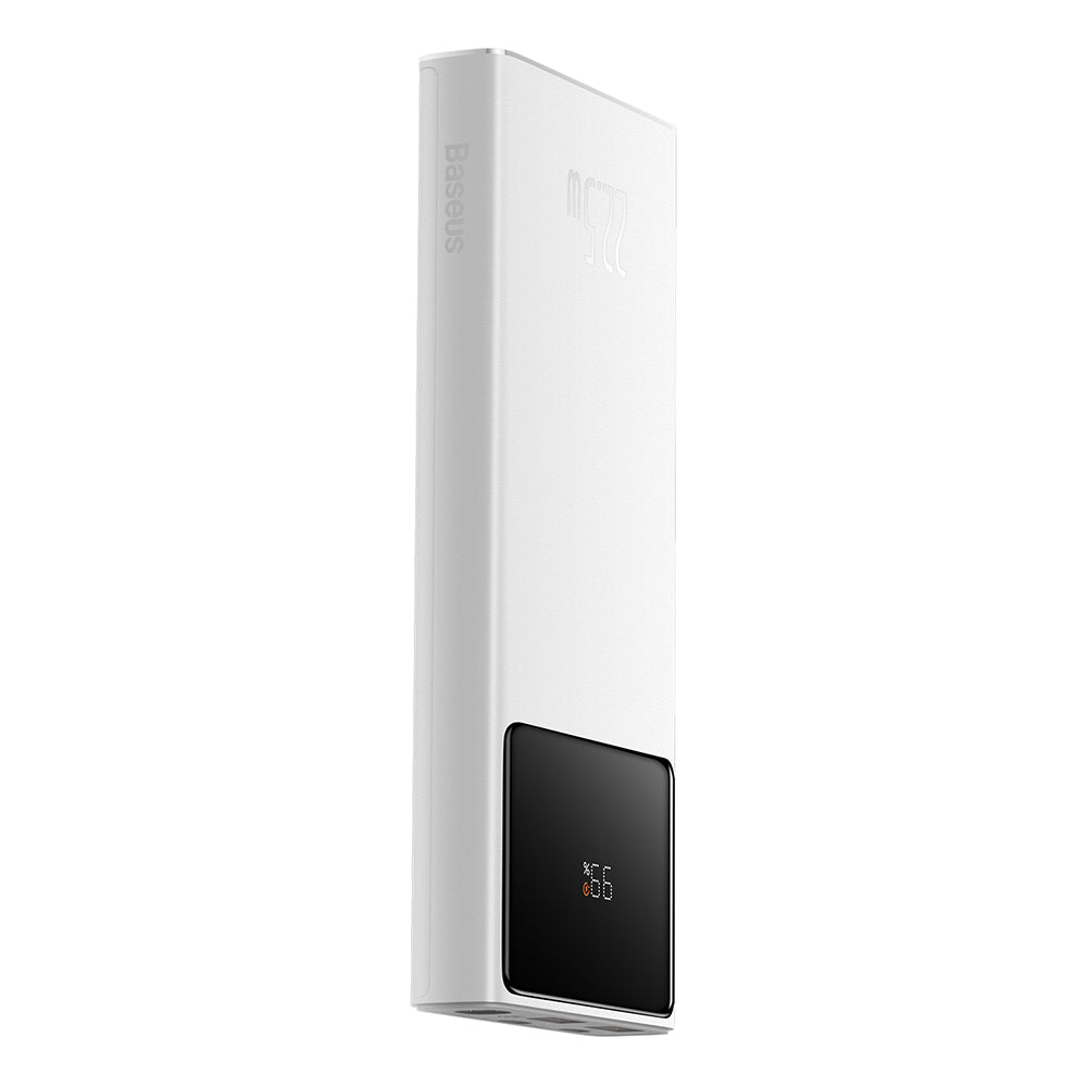 Baseus Star Lord External Battery, 10000mAh, 22.5W, QC + PD, 1 x USB-C - 2 x USB-A, White PPXJ100002