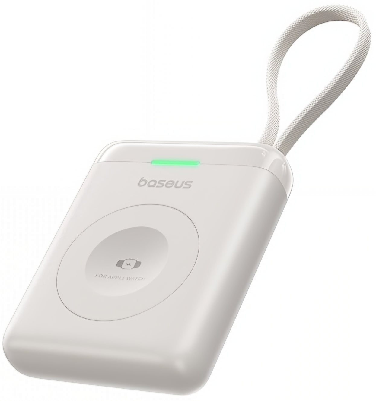 Baseus EnerFill FW11 Wireless External Battery for Apple Watch Series, 1640mAh, 5W, 1 x QI, White E0205302