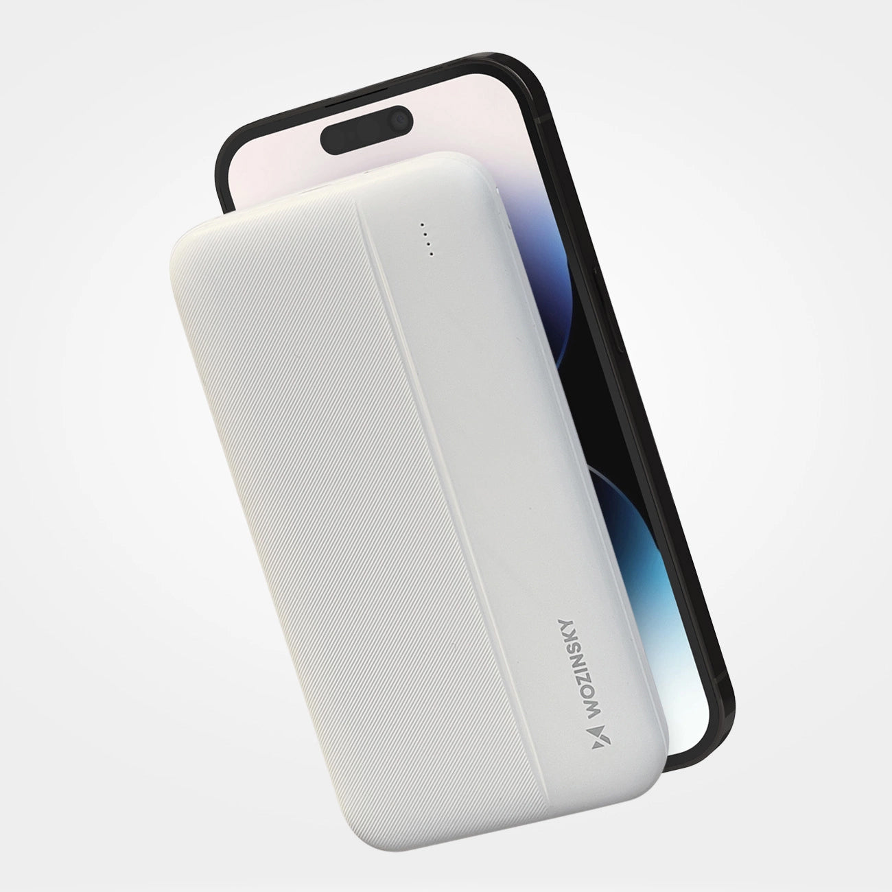 External Battery WZK WPBWE1, 10000mAh, 10W, 2 x USB-A, White