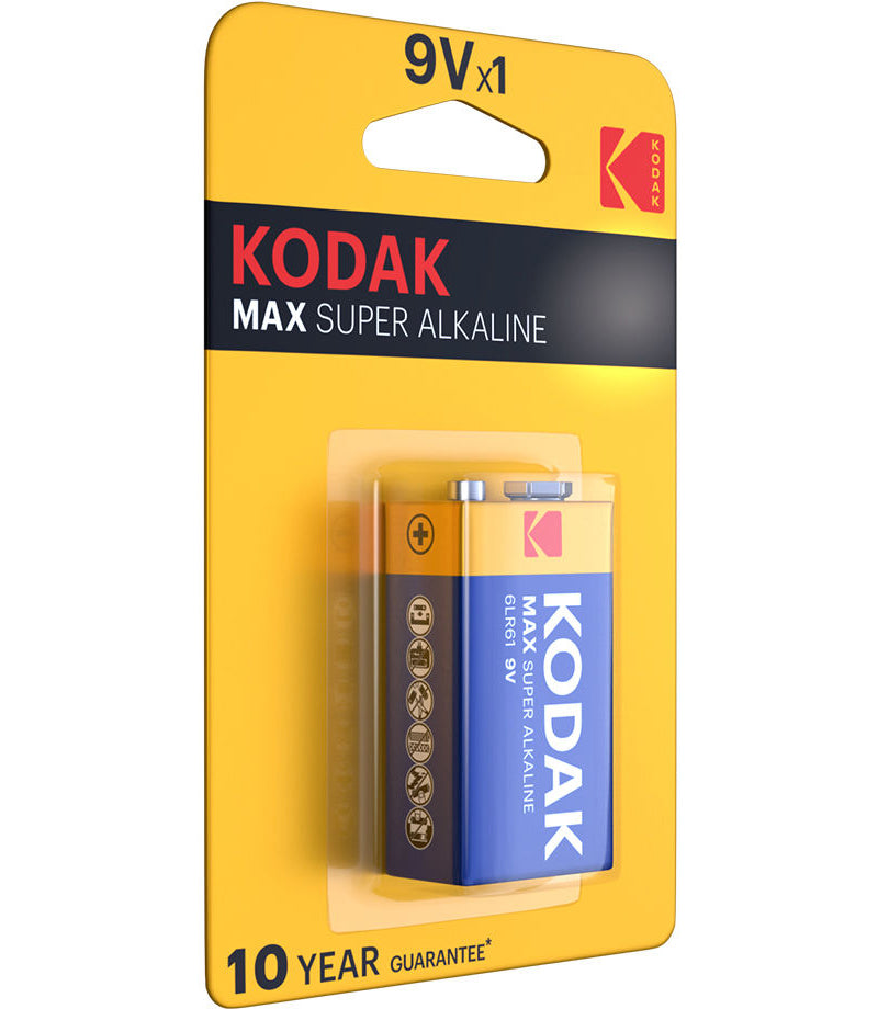 Kodak Max Super Battery, 6LR61 (9V)