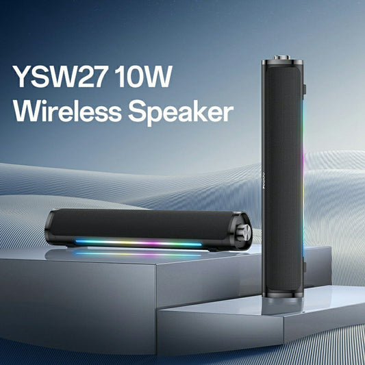 Yesido YSW27 Bluetooth Speaker, 10W, RGB, Black