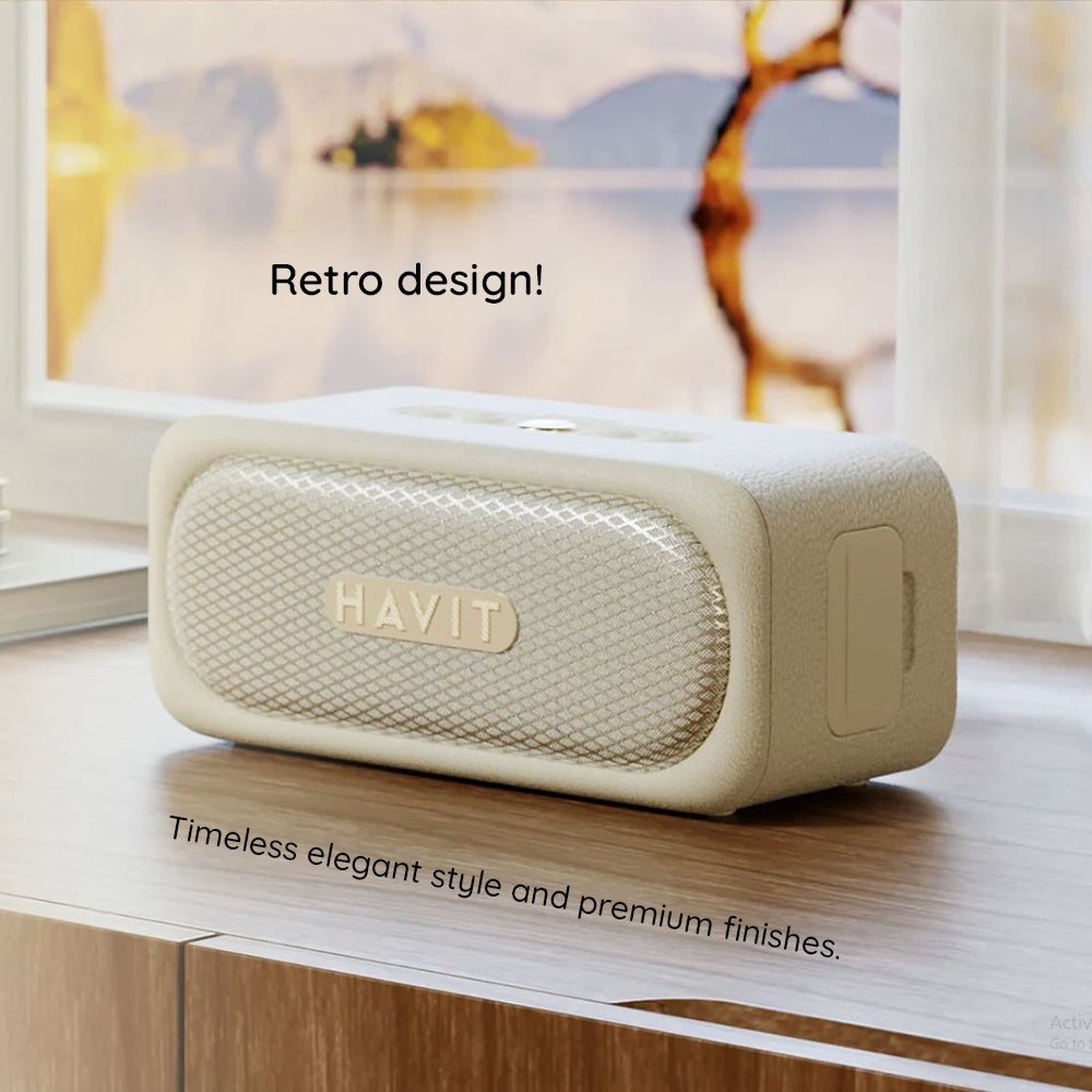 HAVIT SK905BT Bluetooth Speaker, 20W, Waterproof, Black