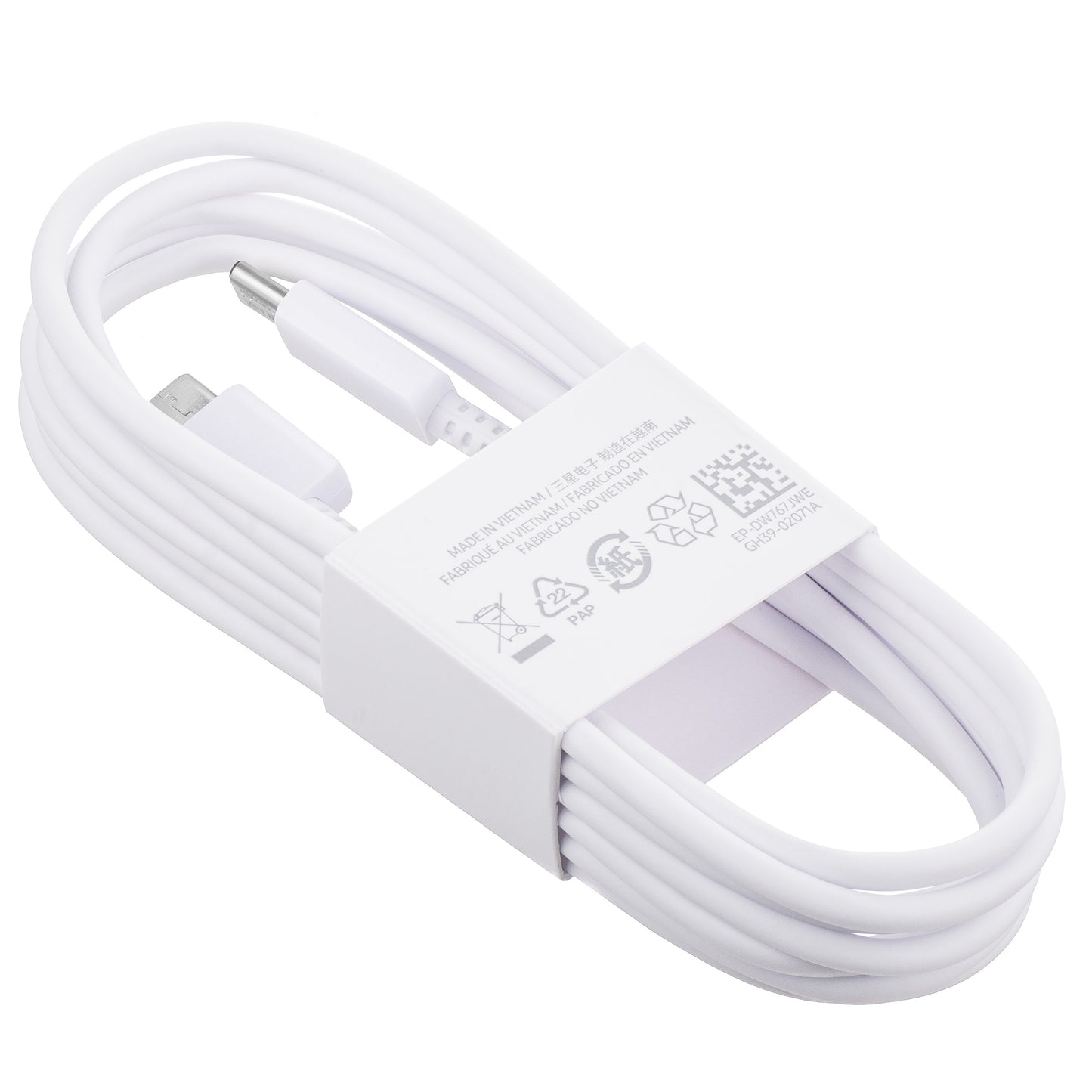 USB-C Data and Charging Cable - USB-C Samsung EP-DW767JWE, 25W, 1.8m, White GP-TOU021RFCWW