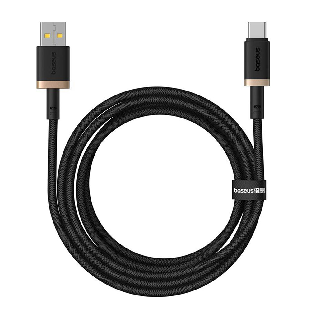 USB-A to USB-C Data and Charging Cable Baseus Dura Series, 60W, 2m, Gold P10377802U01-02