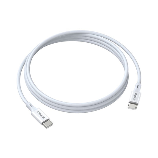 USB-C Data and Charging Cable - USB-C BWOO X282, 60W, 1m, White