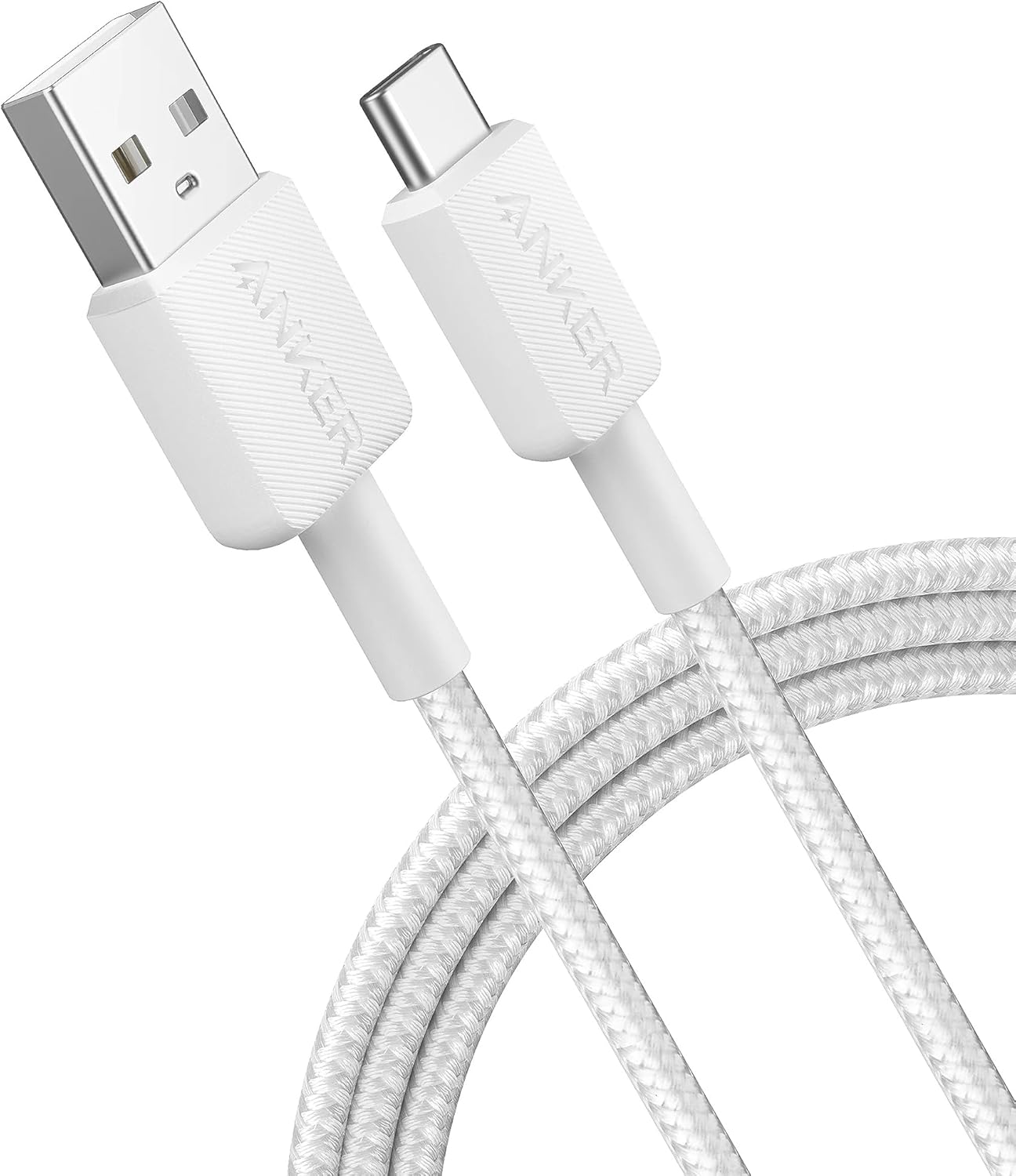 Anker 322 USB-A to USB-C Data and Charging Cable, 18W, 0.9m, White A81H5G21