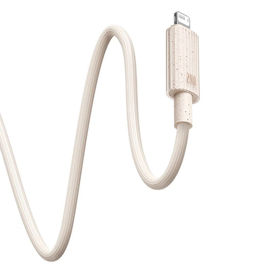USB-A to Lightning Baseus Habitat Data and Charging Cable, 18W, 2m, Green P10360200631-01