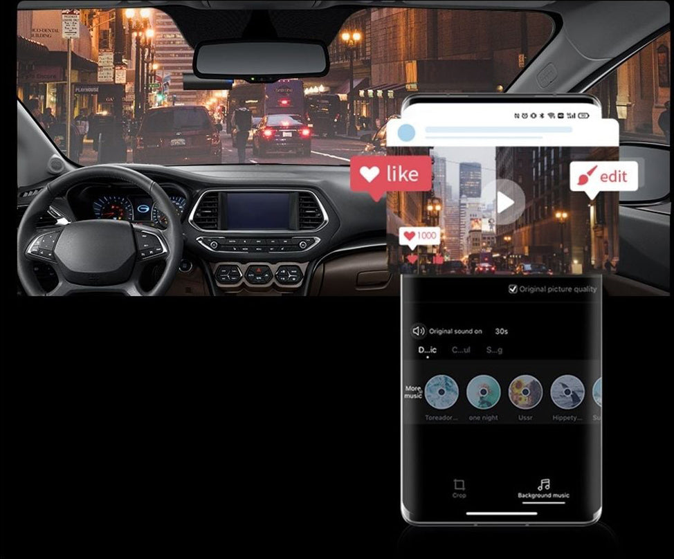 DDPAI Mini Pro DM2503A-02 Car Camera, 2K, Wi-Fi