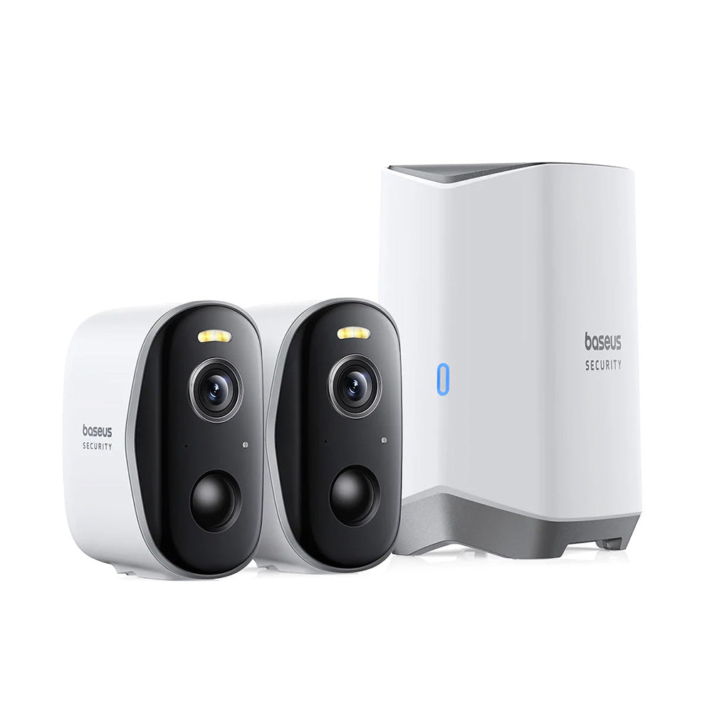 Baseus N1 Surveillance Camera, Wi-Fi, 2K, IP67, Outdoor, Set of 2 pieces S0TW002131