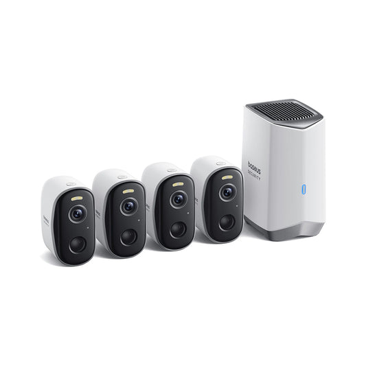 Baseus N1 Surveillance Camera, Wi-Fi, 2K, IP67, Outdoor, Set of 4 pieces S0TW022131