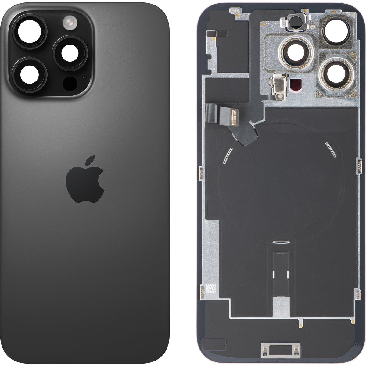 Apple iPhone 16 Pro Max Battery Cover, Black (Black Titanium), Premium Swap