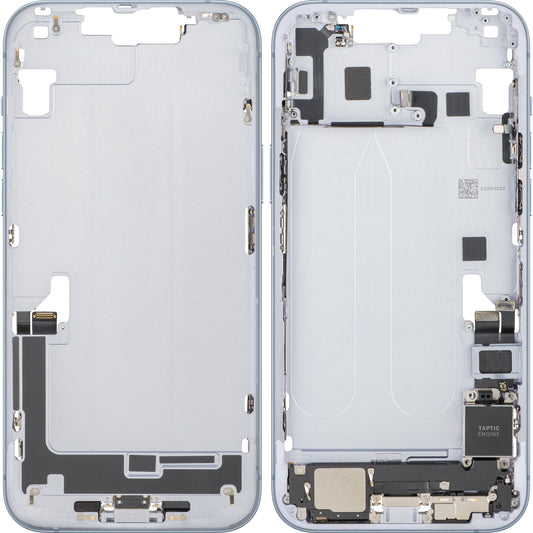 Apple iPhone 14 Plus Battery Cover, With Middle Frame, Full Parts, Blue, Swap