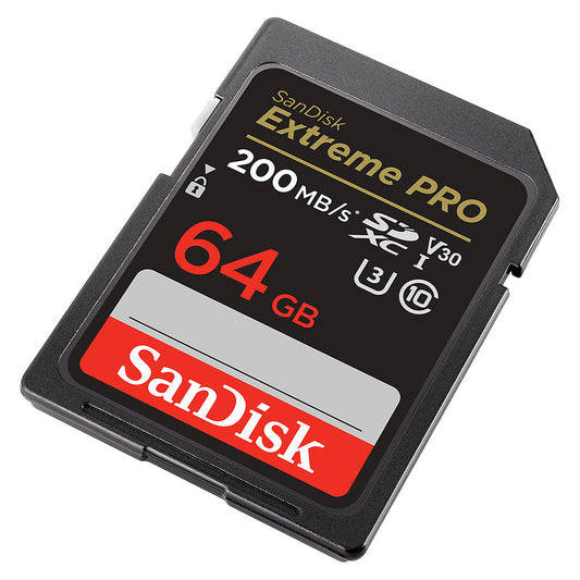 SanDisk Extreme Pro SDXC Memory Card, 64Gb, Class 10 / UHS-1 U3 SDSDXXU-064G-GN4IN