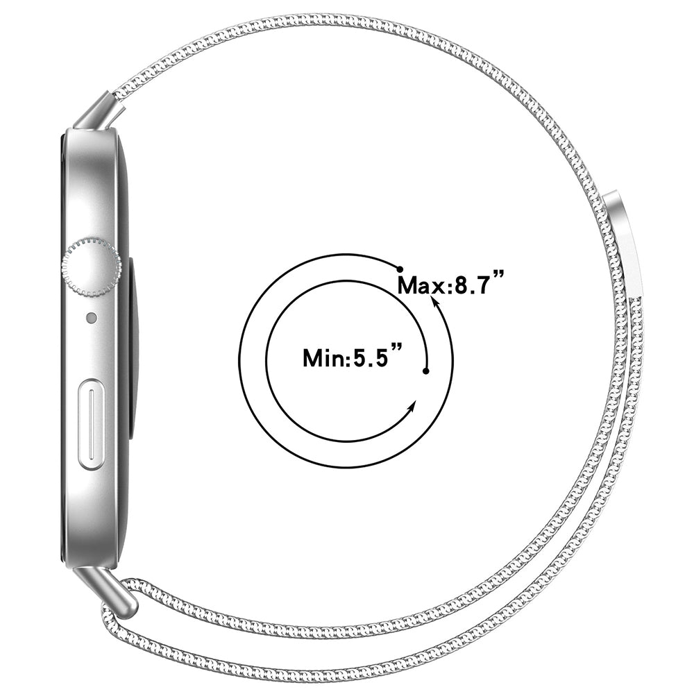 Techsuit W009 Strap for Huawei Watch Fit 4 Pro / Fit 4 / Fit 3, Silver