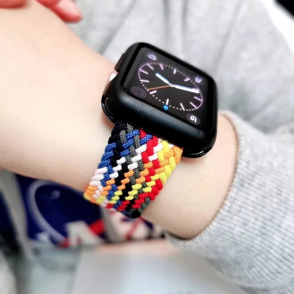 Techsuit W032 Strap for Apple Watch 42mm / 41mm / 40mm / 38mm Series, Pink Multicolor