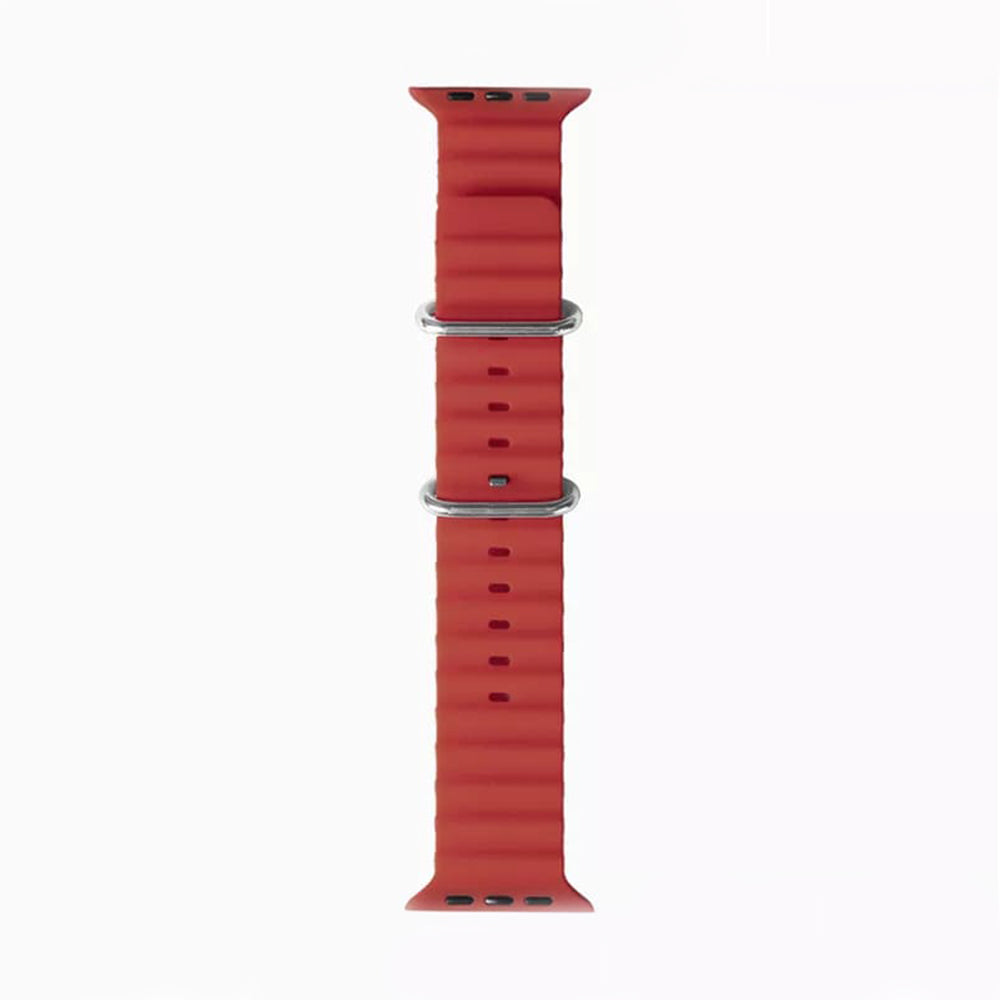 Techsuit W038 Strap for Apple Watch 49mm / 46mm / 45mm / 44mm / 42mm Series, Dark Red