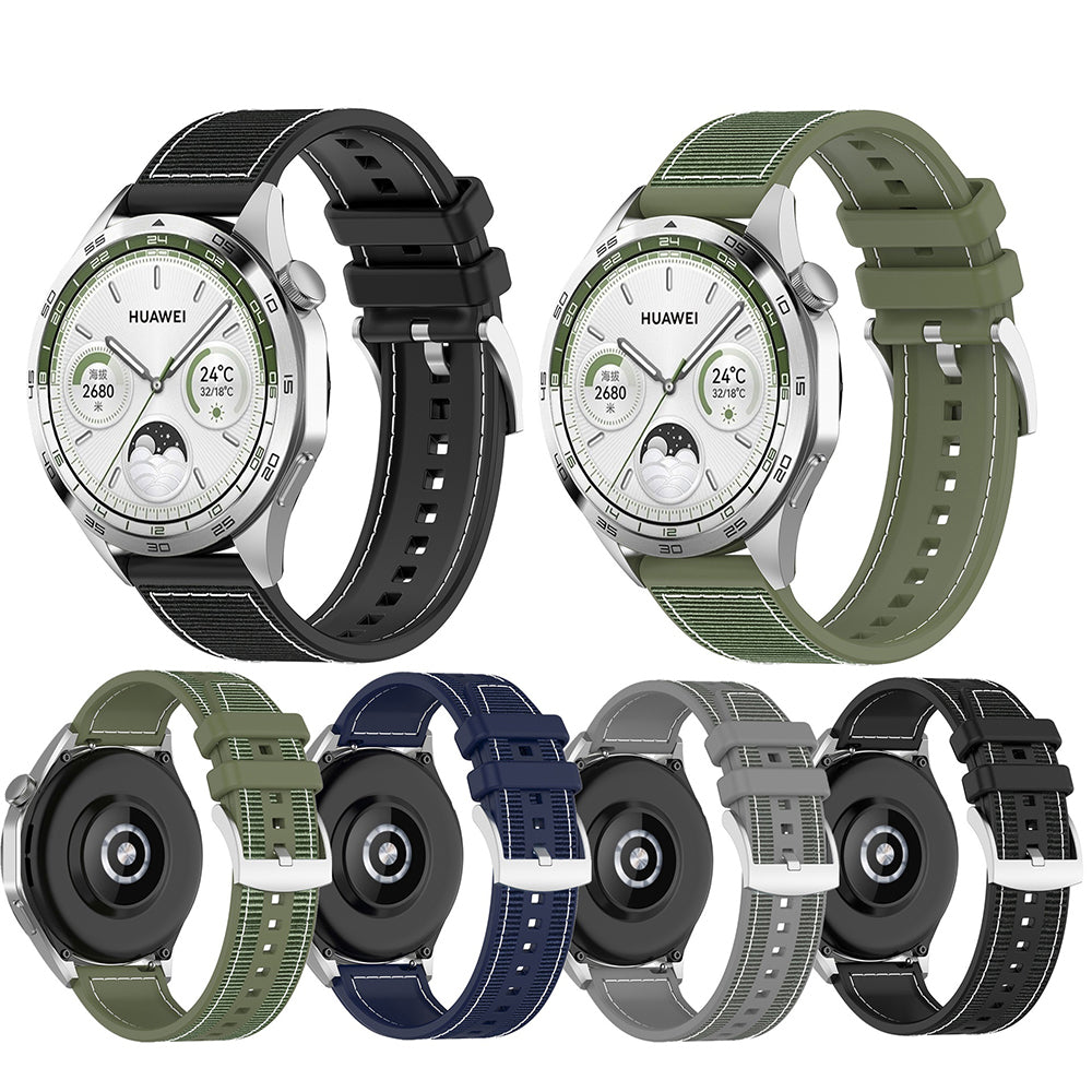 Techsuit W051 Strap for Huawei Watch / Xiaomi Watch Series, 22mm, Black