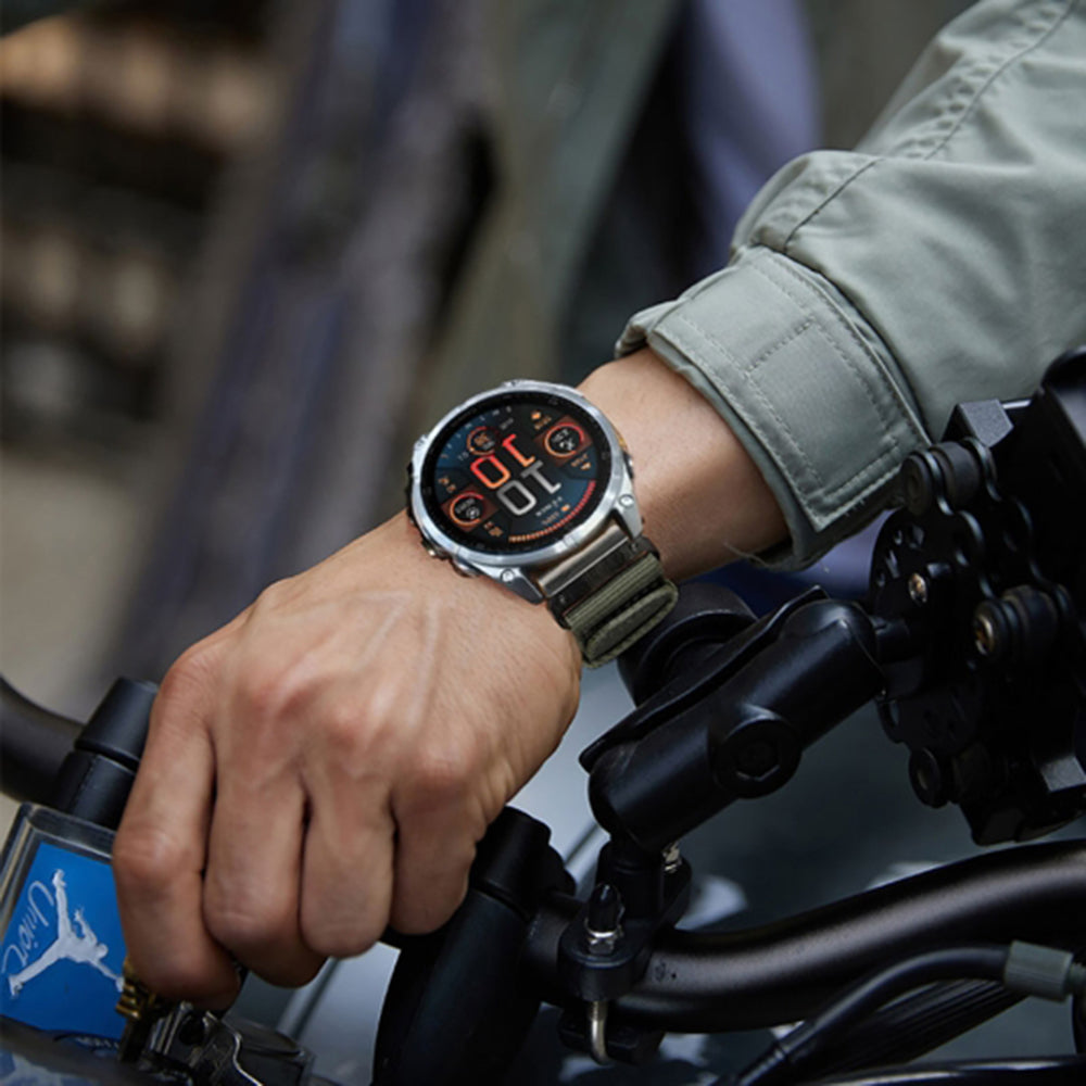 Techsuit W070 Strap for Garmin Instinct / Approach / Fenix Watch Series, 20mm, Navy Blue