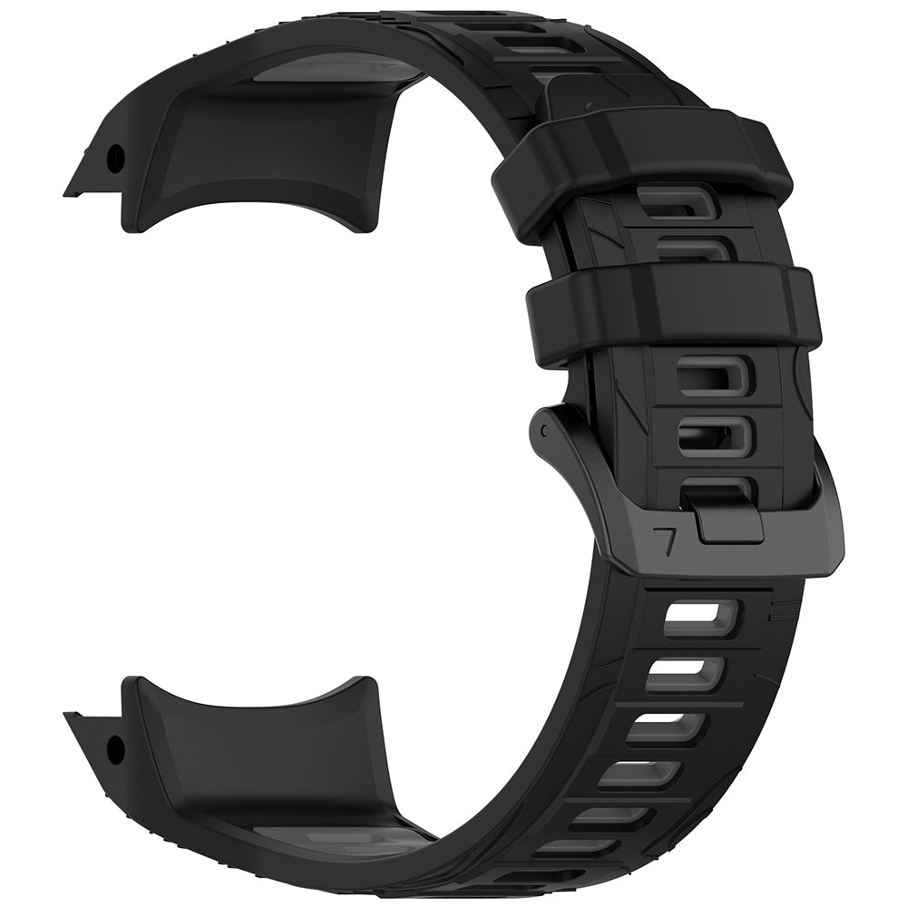 Techsuit W077 Strap for Garmin Instinct 3 50mm Solar / Instinct 3 50mm, Black Grey