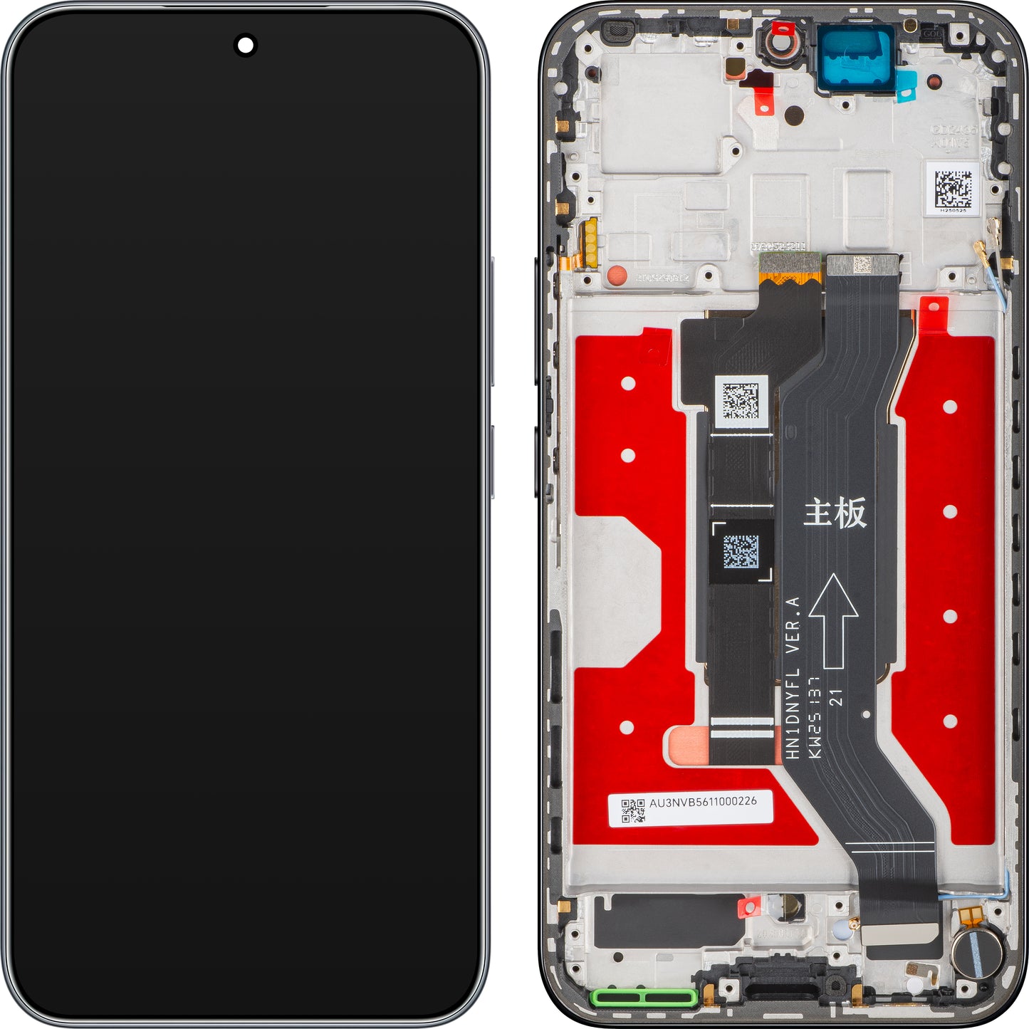 Honor 400 Display with Touchscreen, with Frame, Black (Midnight Black), Service Pack 0235APNR