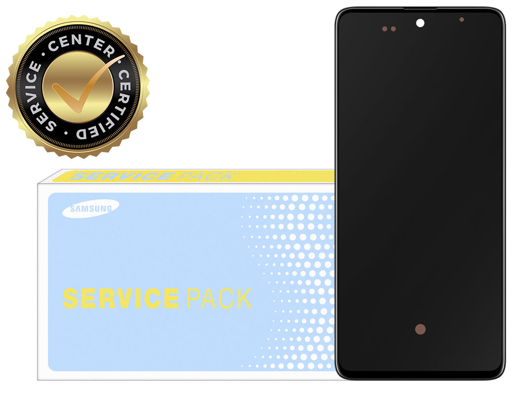 Touchscreen Display Samsung Galaxy A51 A515, with Frame, Black, Service Pack GH82-2161669A