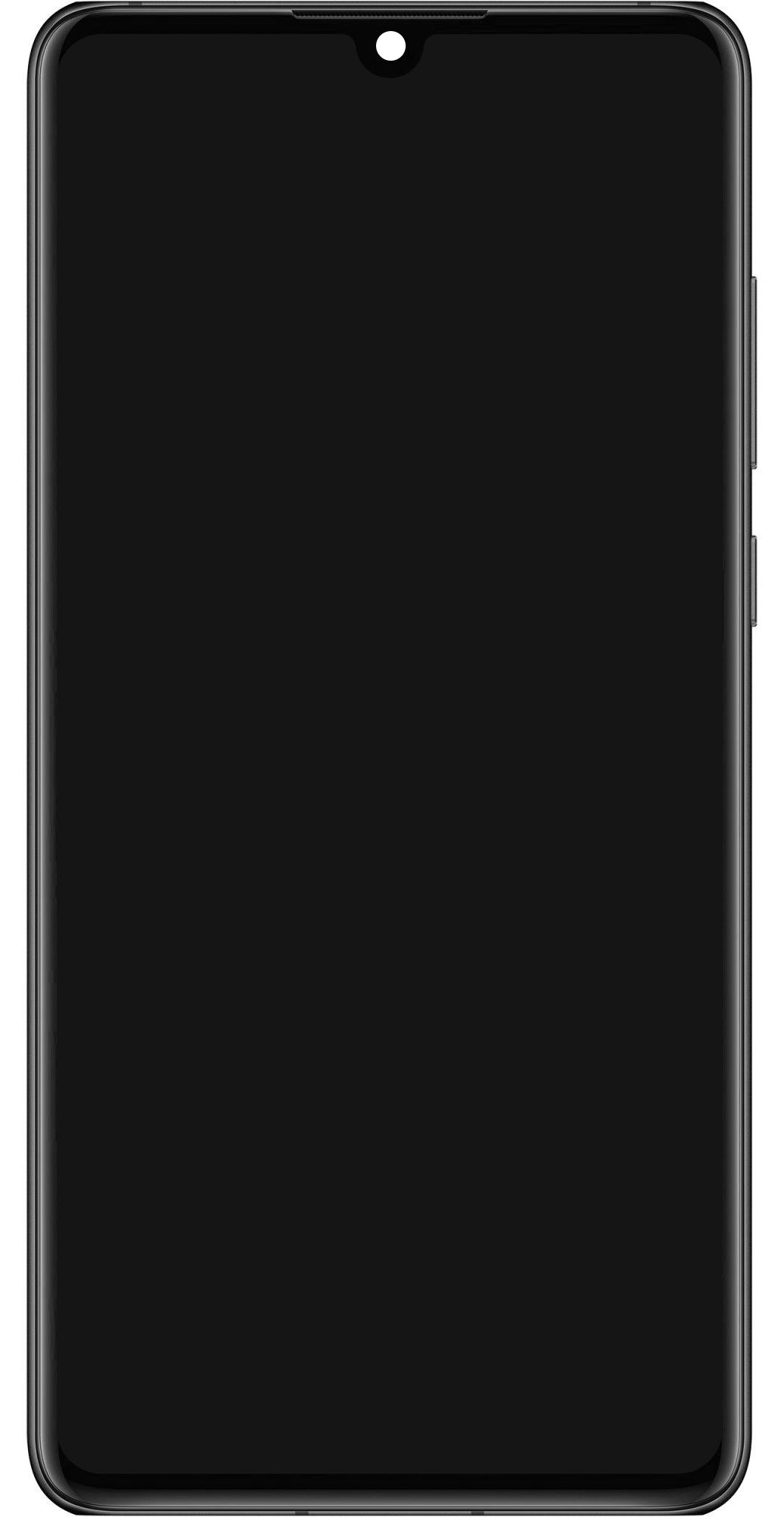 Touchscreen Display Huawei P30, with Frame and Battery, Black, Service Pack 02354HLT