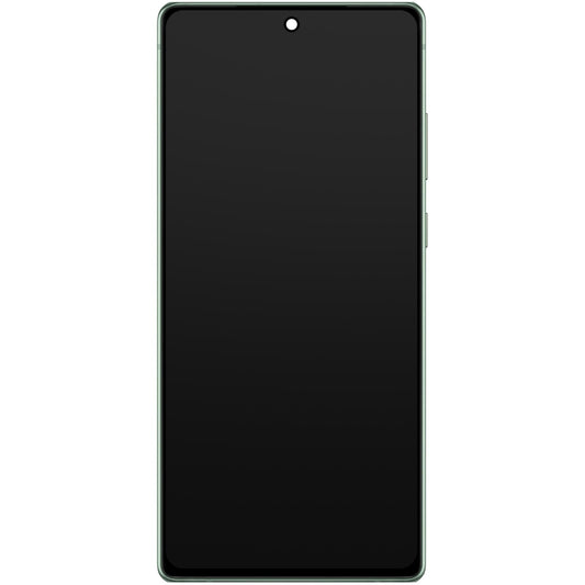 Touchscreen Display Samsung Galaxy Note 20 5G N981 / Note 20 N980, with Frame, Green, Service Pack GH82-23495C