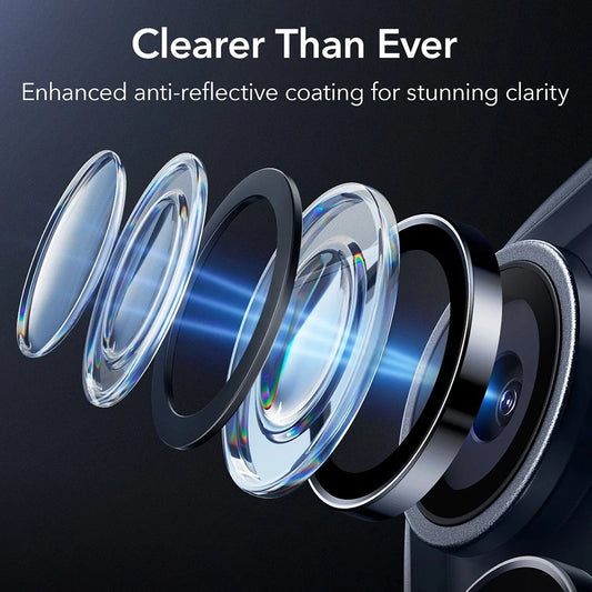 ESR Armorite Rear Camera Protector for Apple iPhone 17 Pro Max / 17 Pro / 16 Pro Max / 16 Pro, Tempered Glass, Blue