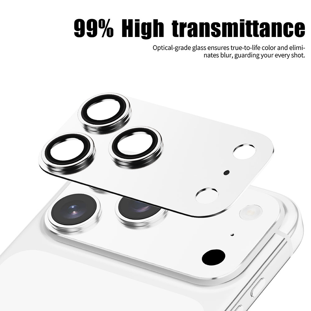 Lito Crown Halo AR + AF Rear Camera Protective Film for Apple iPhone 18 Pro, Tempered Glass, Silver