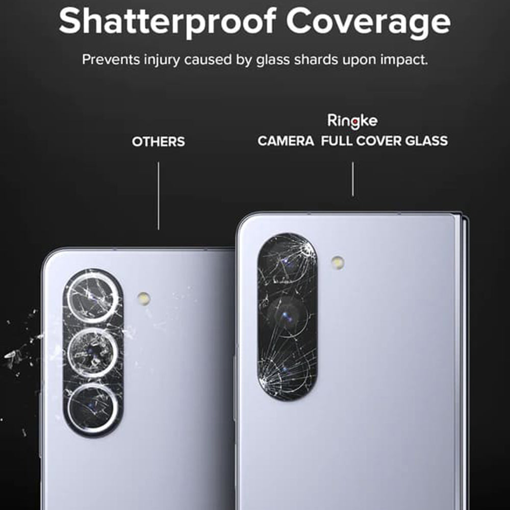 Ringke Rear Camera Protective Film for Samsung Galaxy Z Fold5 F946, Tempered Glass, Set of 2 Pieces, Transparent