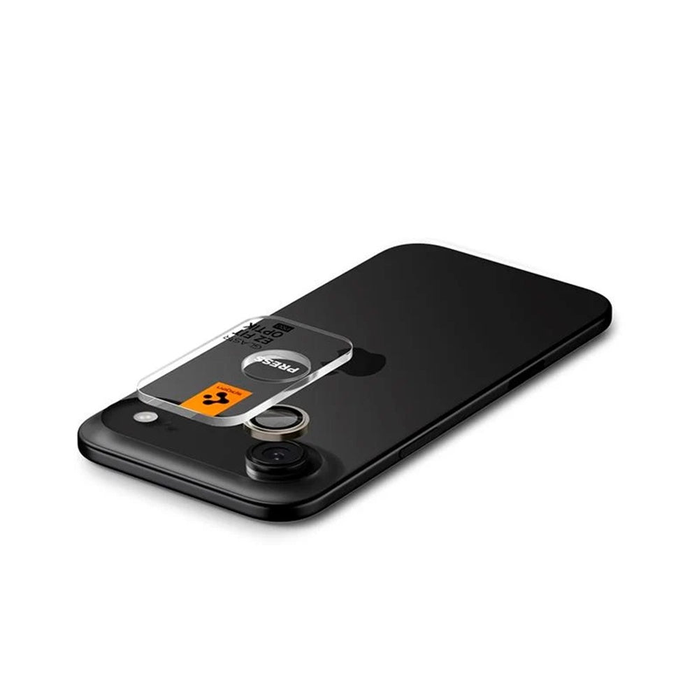 Spigen GlastR EZ FIT Optik Pro Rear Camera Protector for Apple iPhone 17 Air, Tempered Glass, Set of 2 pieces, Black AGL09863