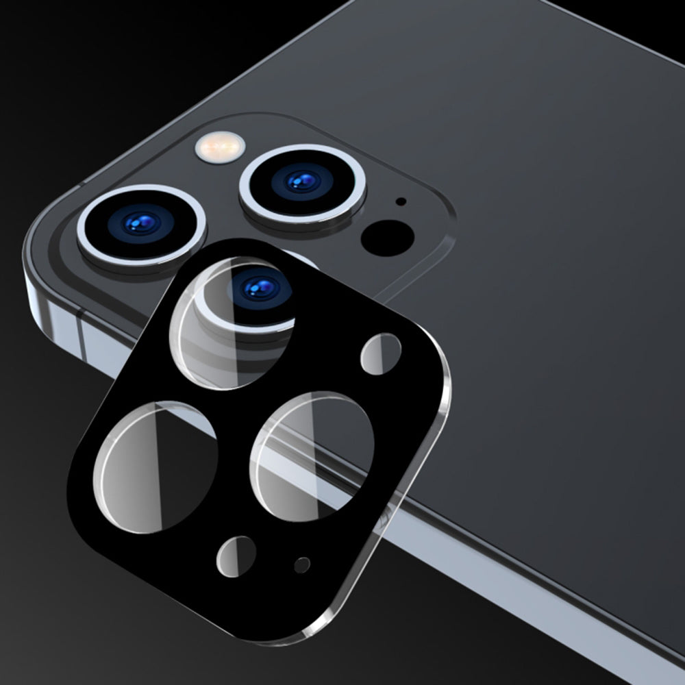 Techsuit Rear Camera Protection Film for Apple iPhone 17 Pro Max, Tempered Glass, Black