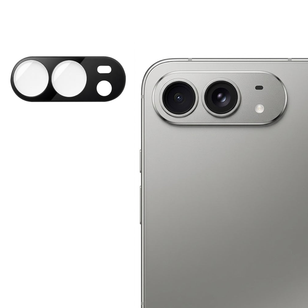 Techsuit Rear Camera Protective Film for Apple iPhone Duo, Tempered Glass, Black