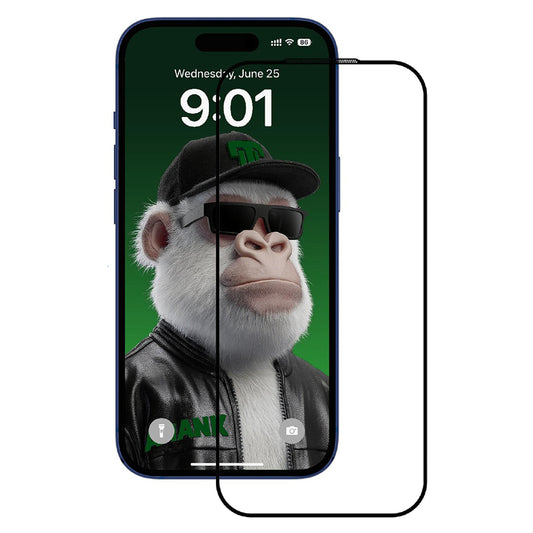 Anank 10X Reinforced CG Screen Protector for Apple iPhone 17 Pro, Tempered Glass, Full Glue, 2.5D, Black