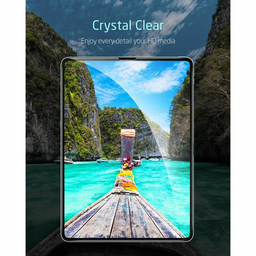 ESR Screen Protector for Apple iPad Pro 12.9 (2022) / Pro 12.9 (2021) / Pro 12.9 (2020), Tempered Glass, Full Glue, Set of 2 Pieces