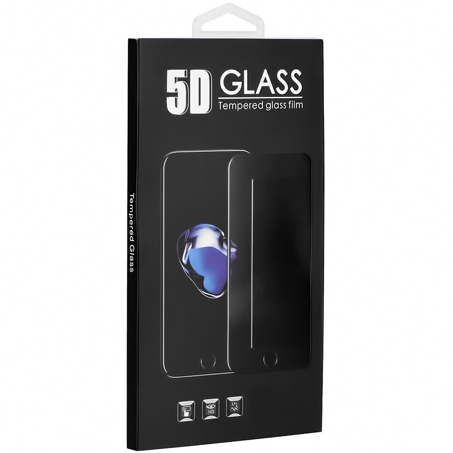 OEM Screen Protector for Xiaomi Redmi 9A / Xiaomi Redmi 9C, Tempered Glass, Full Face, Full Glue, 5D, 0.3mm, Black