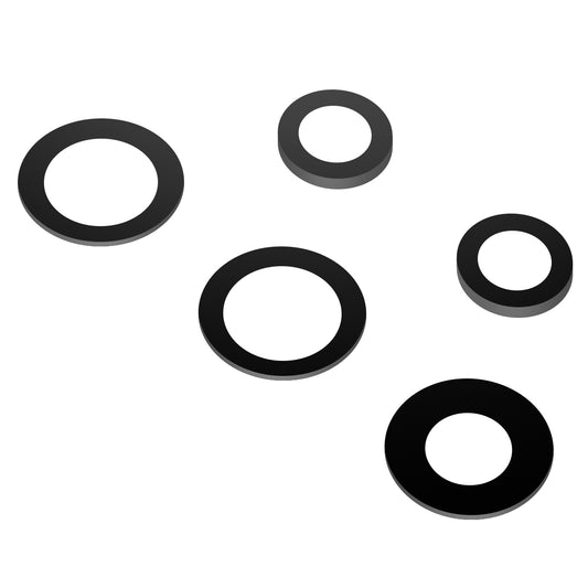 Samsung Galaxy Galaxy A13 A135 Back Camera Glass, Wide + UltraWide + Macro + Depth + Depth + Blitz, Black