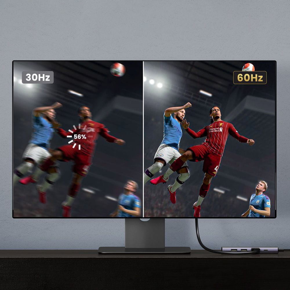 UGREEN CM511 USB-C Hub (60384), 2 x USB-A 3.0 - 1 x USB-C - 1 x HDMI - 1 x SD - 1 x microSD, Gray