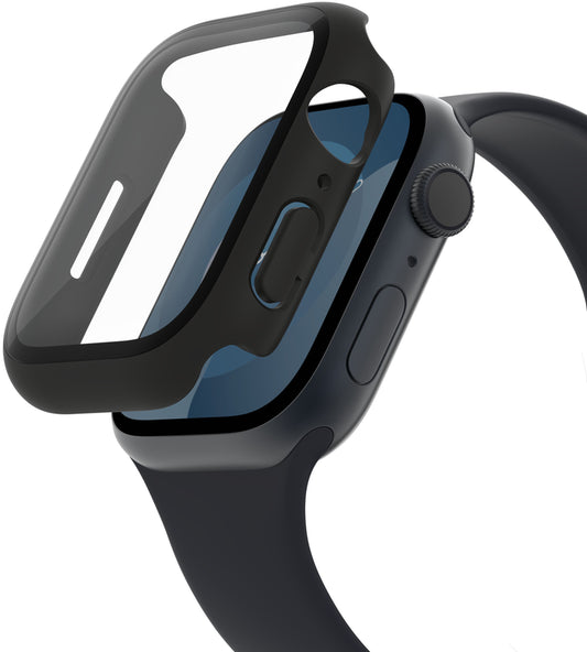 Belkin ScreenForce TemperedCurve Case for Apple Watch 40mm / 41mm Series, Black OVG003zzBK-REV