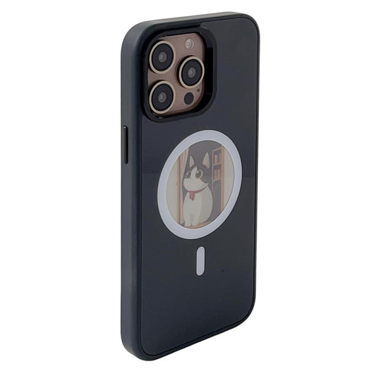 MagSafe Case for Apple iPhone 15 Pro, OEM, Round Screen Smart E-Ink, Black