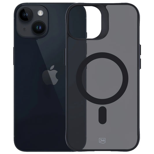 MagSafe Case for Apple iPhone 15, 3MK, Smoke MagCase, Black