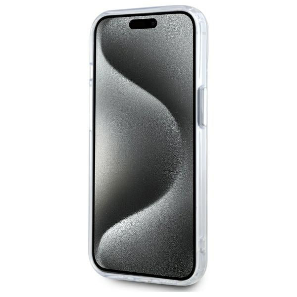 MagSafe Case for Apple iPhone 14, Karl Lagerfeld, IML Metal Karl & Choupette's Heads, White