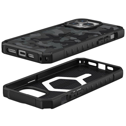 MagSafe Case for Apple iPhone 15 Pro, Urban Armor Gear, Pathfinder SE Midnight Camo, Camouflage