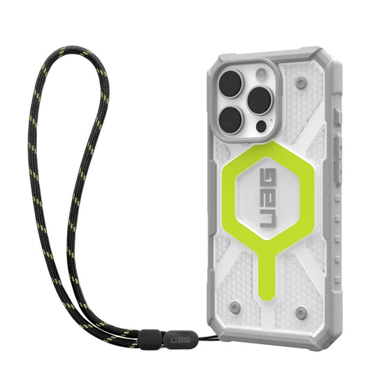 MagSafe Case for Apple iPhone 16 Pro, Urban Armor Gear, Pathfinder Clear with Lanyard, Green