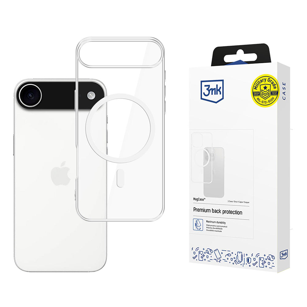 MagSafe Case for Apple iPhone 17 Air, 3MK, MagCase, Transparent