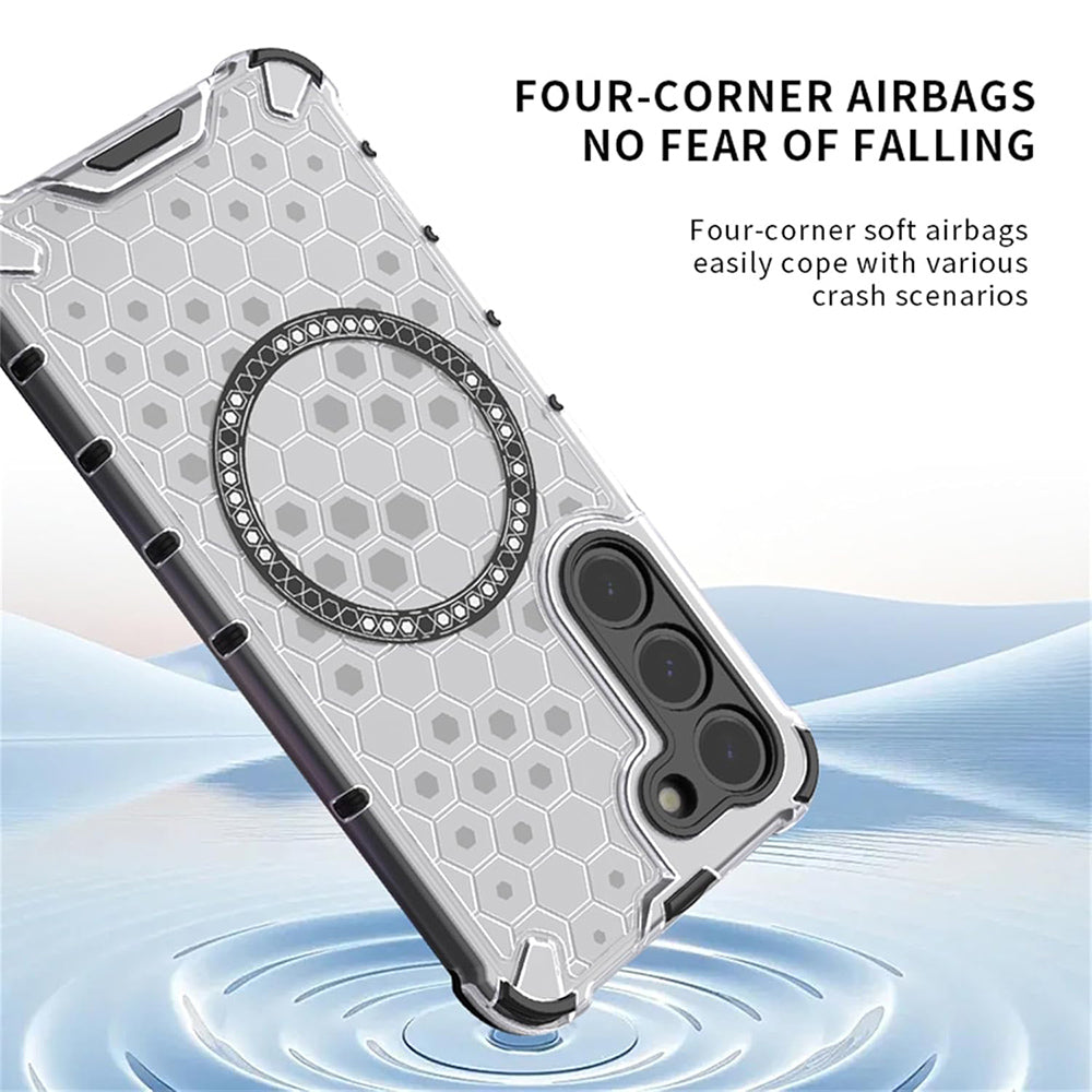 MagSafe Case for Apple iPhone 17 Air, Techsuit, HoneyComb Shield, Black